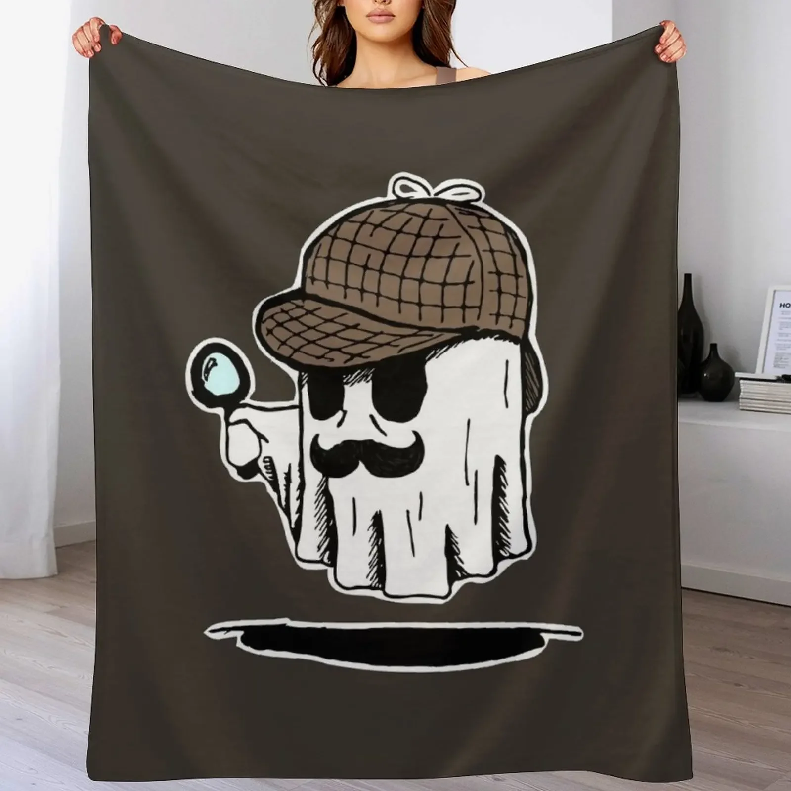 

Detective Spook'em Throw Blanket Luxury Brand for sofa Bed covers Blankets