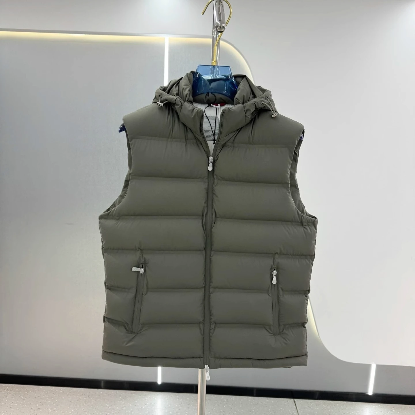 

BC Italy 25aw popular zipper hooded men's large size down vest