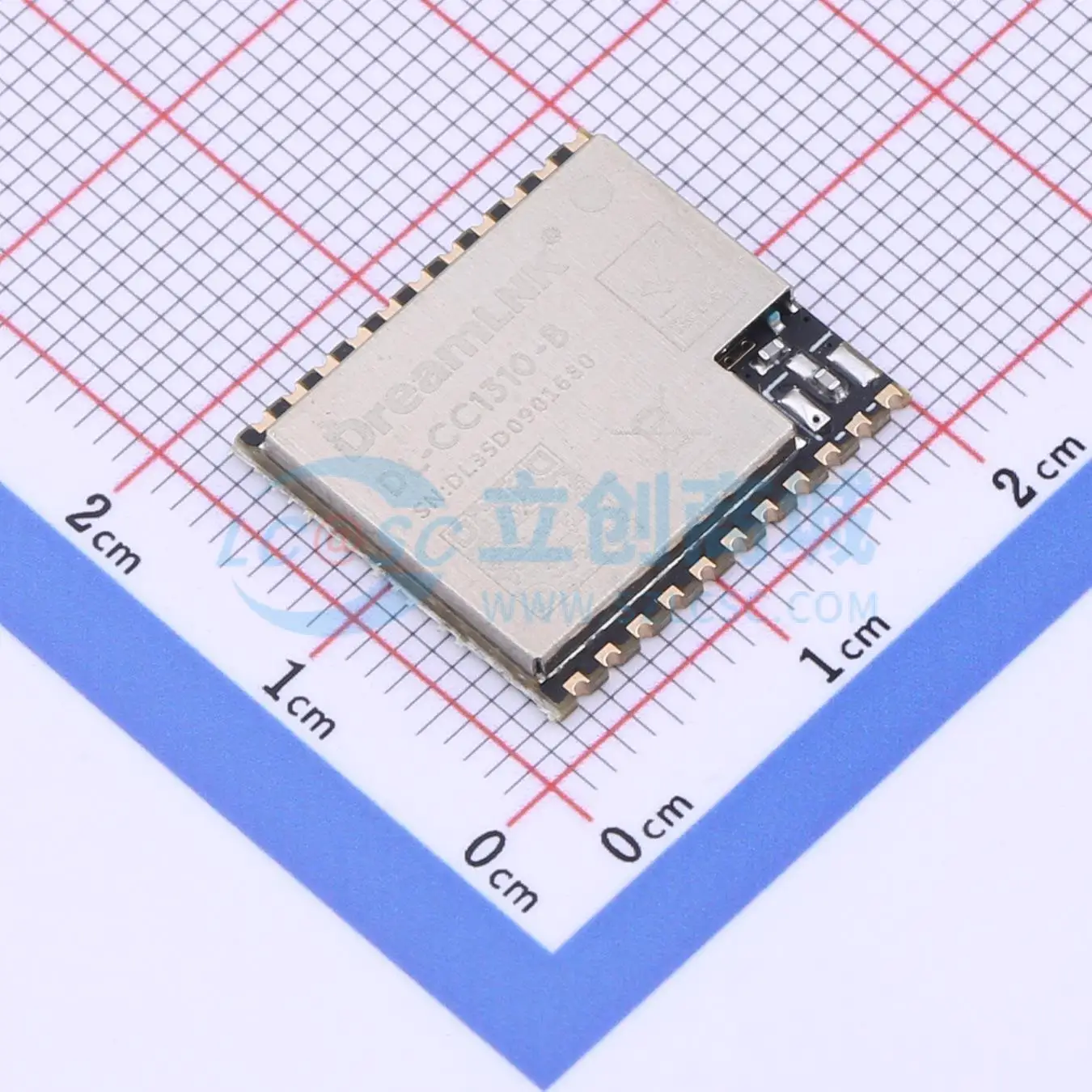 2pcs DL-CC1310-B-433 SMD transceiver 433MHz FSK RF Wireless Communication Module for Smart Home System