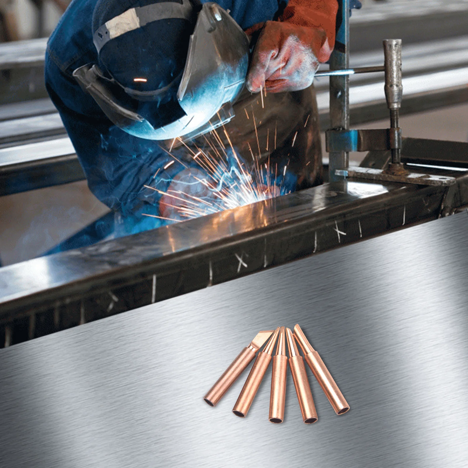 12Pcs 900M-T Soldering Iron Head Set Pure Copper Electric Soldering Iron Tip Welding Tip Head Tools For 936 Rework Station