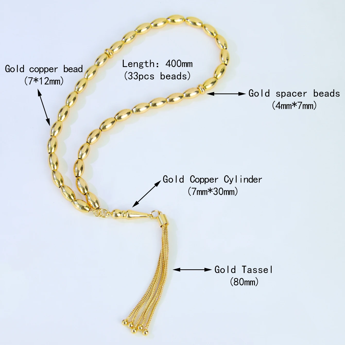 Ramadan islamisches Gebetsperlen-Armband, 21 Karat vergoldet, Naturharz, arabische Damenmode, Eid-Armreifen, muslimischer traditioneller Schmuck – Detail 7