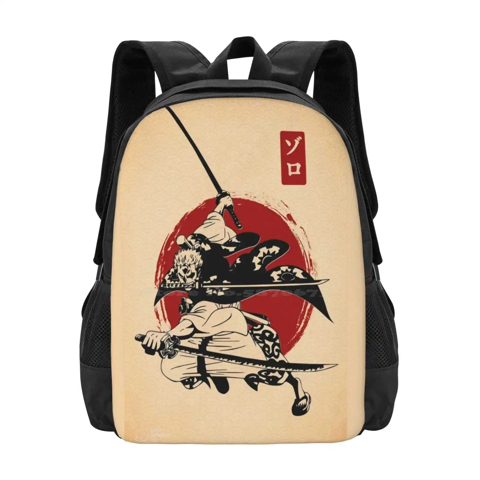 Roronoa Zoro Anime Hot Sale Schoolbag Backpack Fashion Bags Sanji Hero Pirate Nami Cartoons Monkey D Luffy Straw Hat Mugiwara