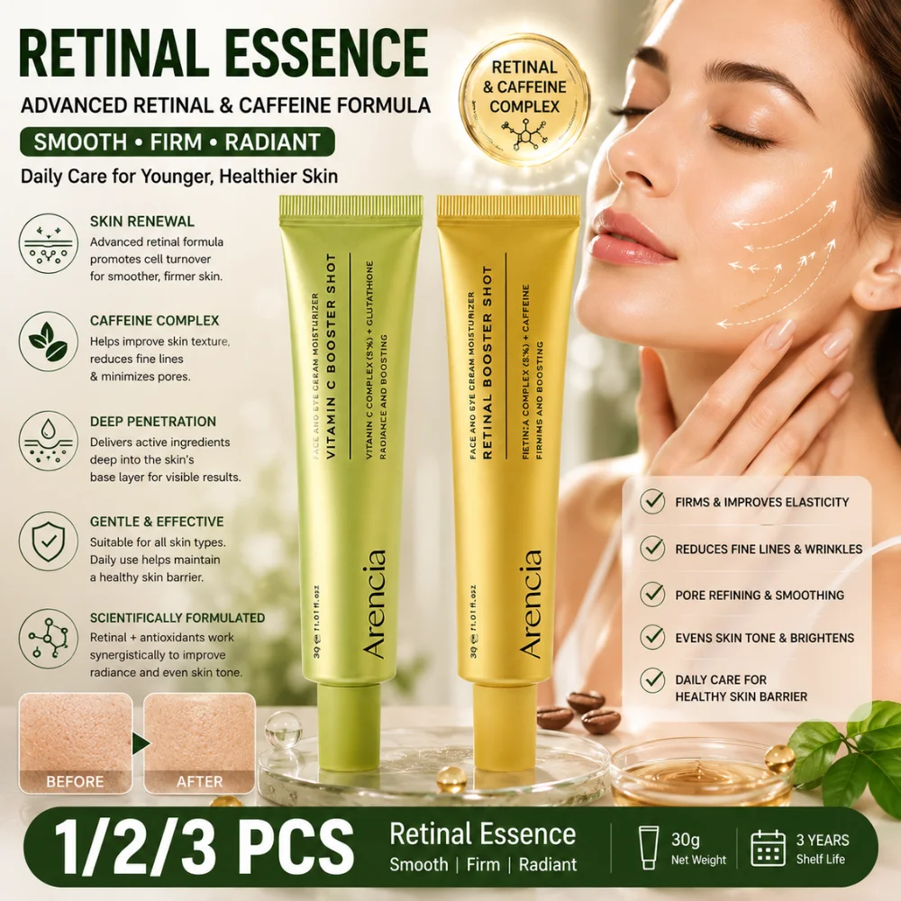 30g Retinal Essence with Caffeine Firming Elasticity Fine Line Enlarged Pore Care Antioxidant Radiance Daily Facial Skincare