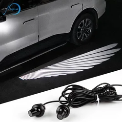 2Pcs Angel Wing Rearview Mirror Light Auto Exterior Decoration Accessories Fashion Welcome Door Carpet Projection Lamp Universal