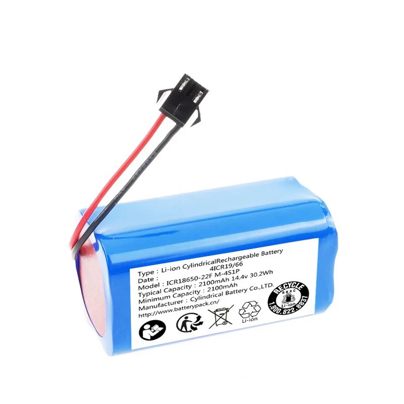 ICR18650-22FM-4S1P 2200mAh 14.4V Sweeper Rechargeable Lithium Battery Pack