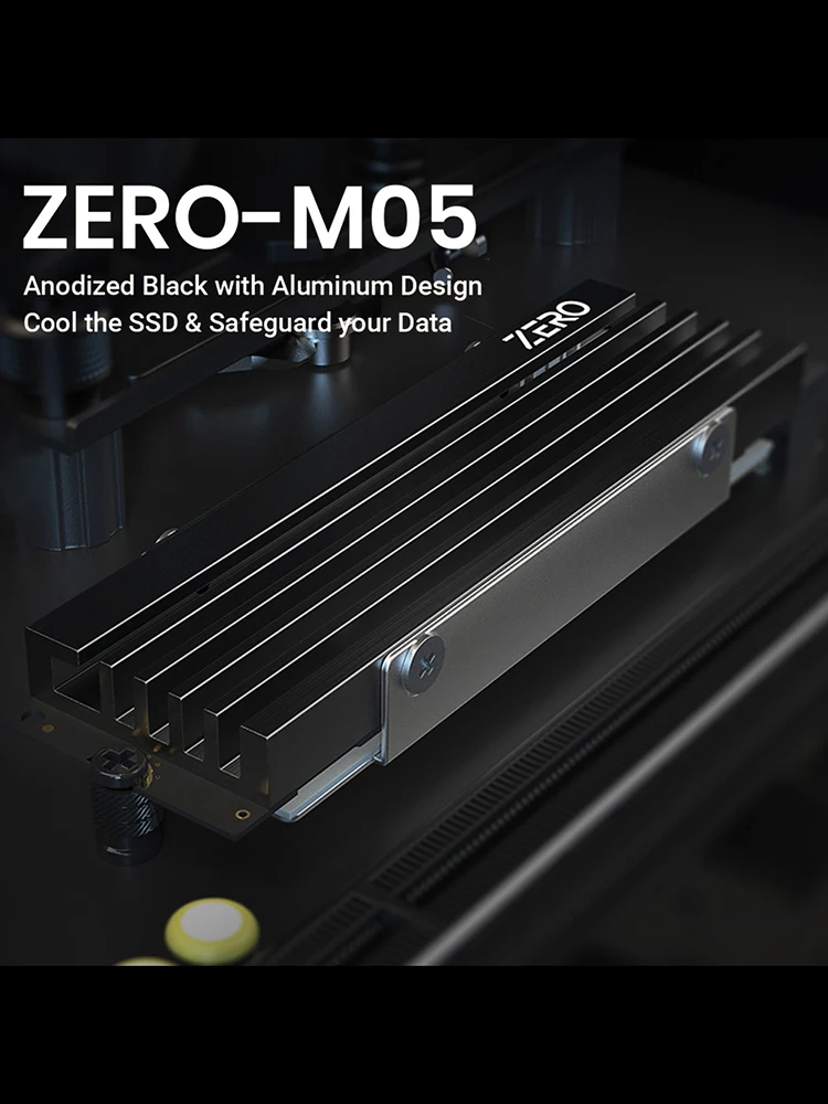 M.2 SSD Heat Sink Aluminum Alloy SSD Cooler with Thermal Pad Solid State Drive Cooler for NVME M.2 2280 SSD