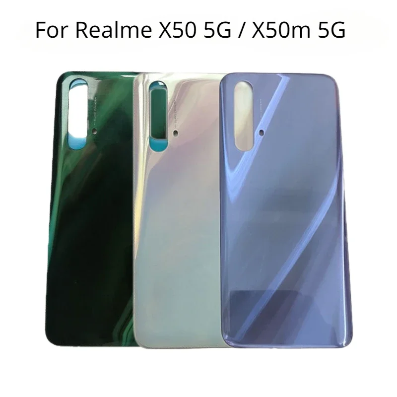 

Новая задняя крышка для OPPO Realme X50 5G X50m 5G RMX2144 задняя крышка батарейного отсека детали для ремонта