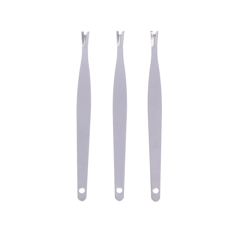 Aço inoxidável Nail Art Fork Removedor de cutícula, Nipper Pusher, Trimmer, Ferramentas Pedicure Care, removedor de pele morta, 1Pc