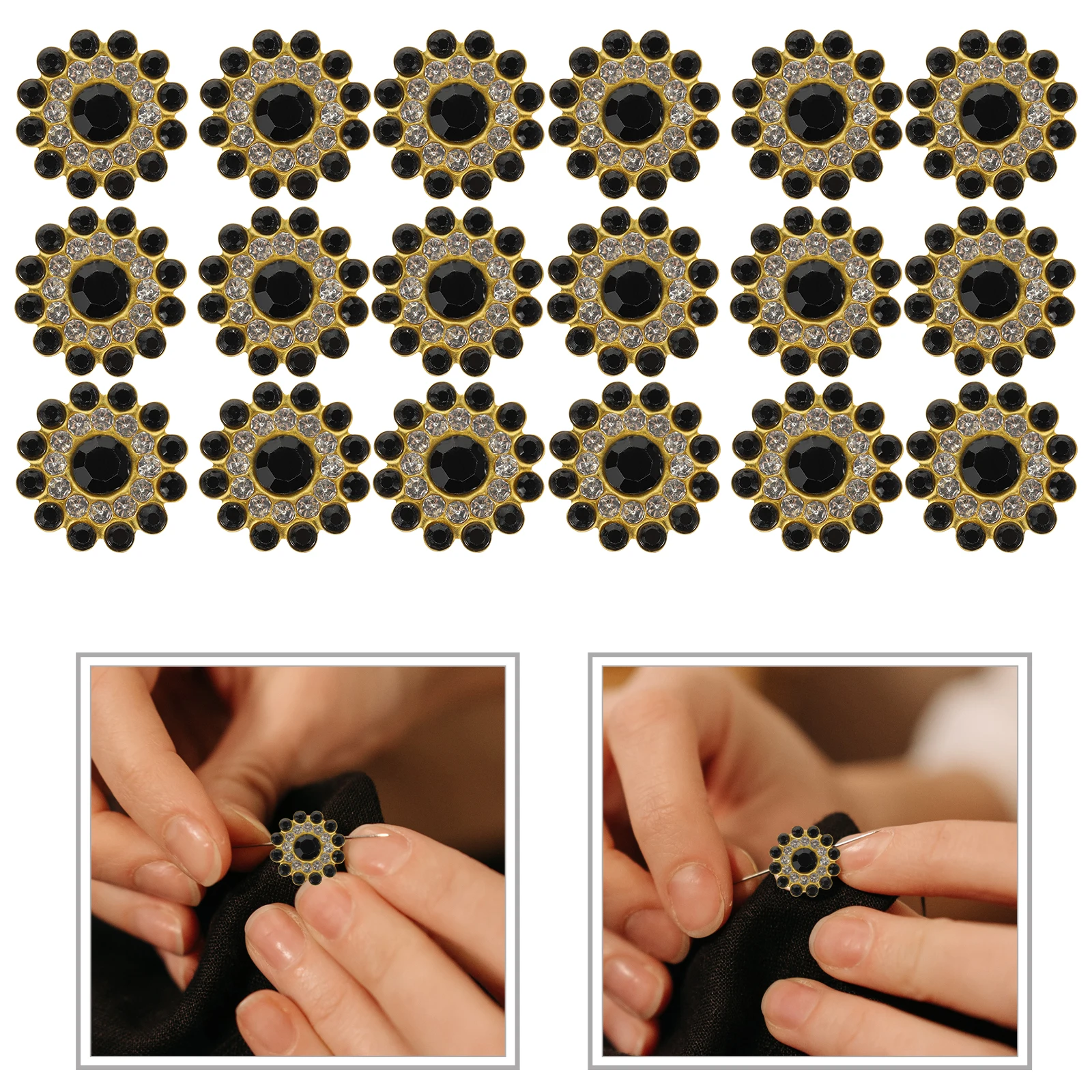 

Sunflower Diamond Buckle Diy Embellishments Decorate Clothing Shoes Bags Crafts Jewelry Making