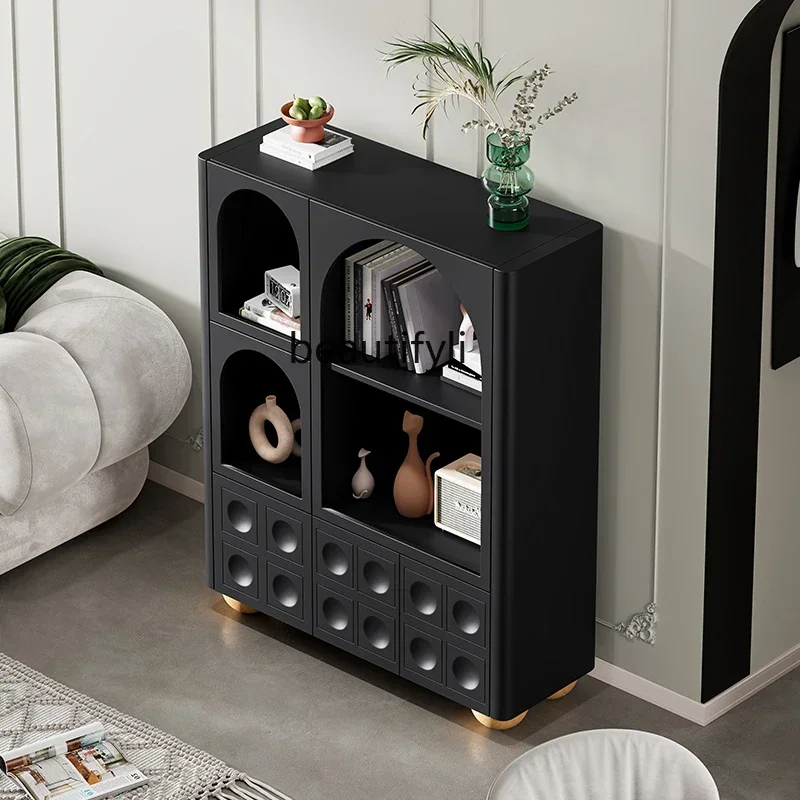 

X18 High cabinet French dining side cabinet integrated living room solid wood modern simple storage cabinet