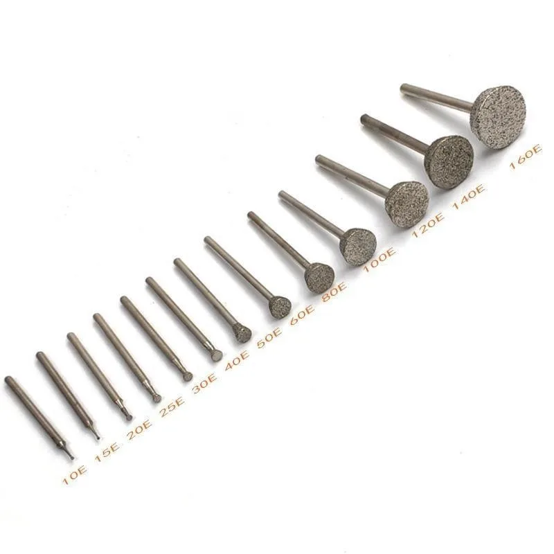 Mata bor gerinda berlian silinder 2.35/3mm, untuk ukiran batu giok