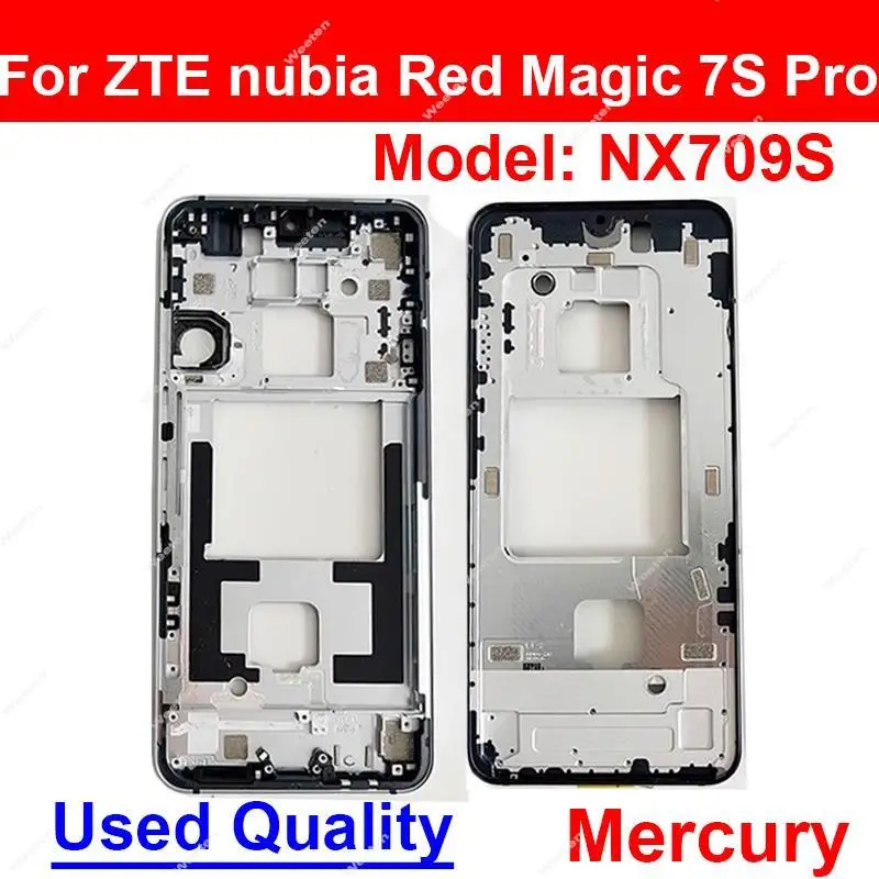 LCD Frame Middle Housing For ZTE nubia Red Magic 7 Pro 7S Pro NX679J NX709J NX709S Front Frame Holder Middle Housing Cover Case