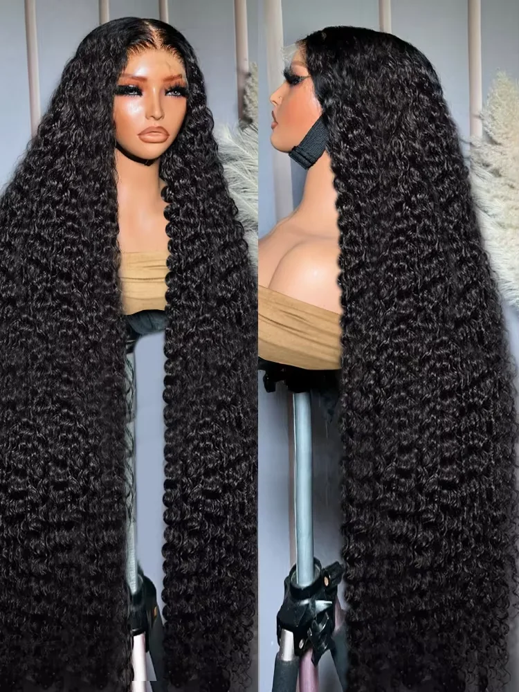 

200 Density 13x4 Hd Lace Frontal Human Hair Wig Deep Wave 360 Full Lace Front Wigs Preplucked Black Wigs For Women On Sale