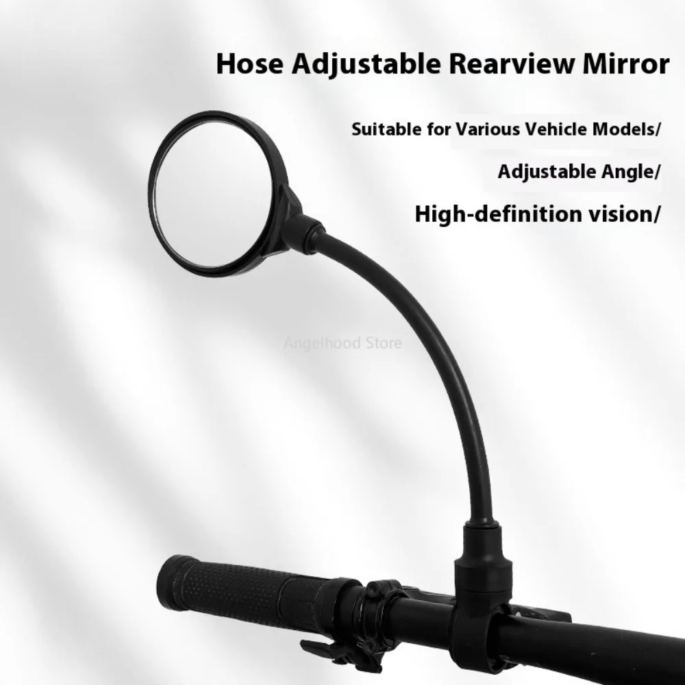 

Bike Handlebar Rearview Mirror Rotatable and 360-degree Adjustable Wide Angle Rear View Shockproof Convex Mirror Universal