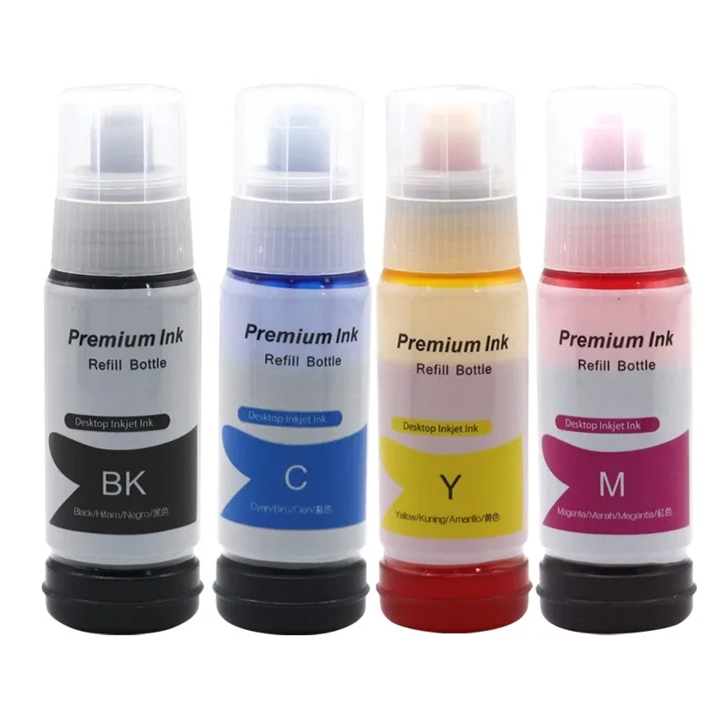 4Color 003 Ink Refill Dye Ink Compatible For Epson L3156 L3210 L3216 L3250 L3256 L3260 L5190 L5196 L5290 L3150 L1110 Printer Ink