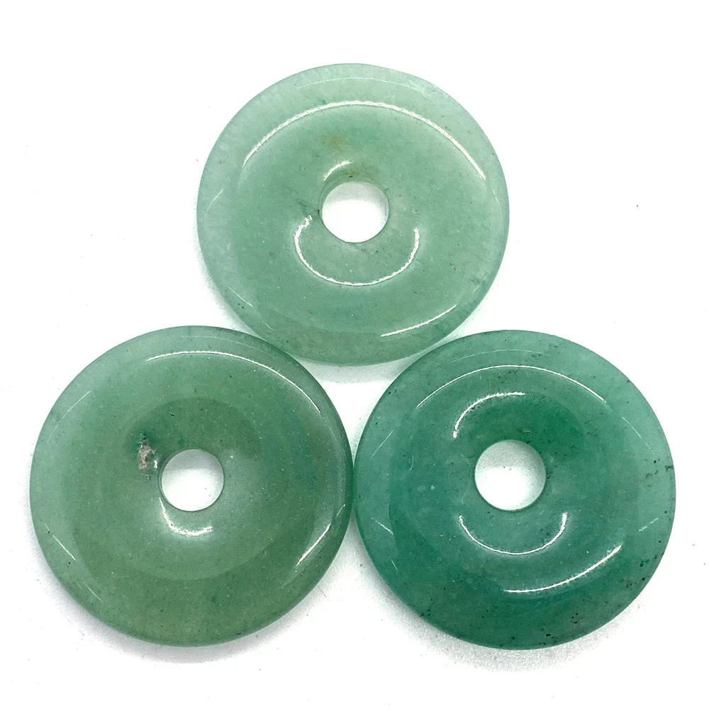 Green Dongling Red Agate Natural Stone 25mm Polished Pendant Diy Charms for Jewelry Making Earrings Charm Necklace Accessories
