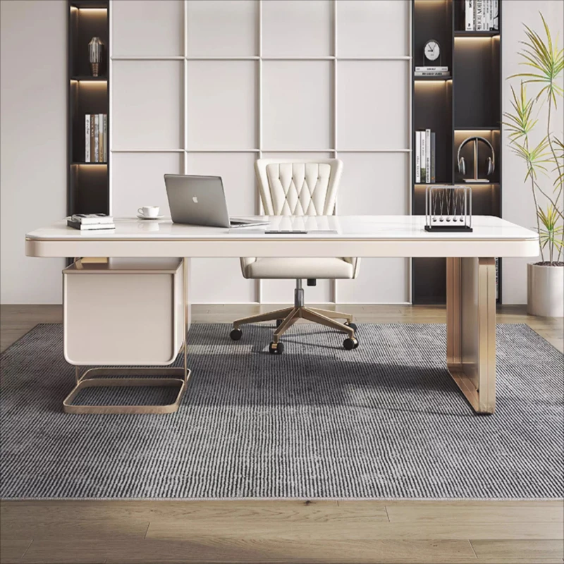 

Modern Luxury office table elegant Designer Furniture High end elegant computer desks mesa de computador bureaux de travail