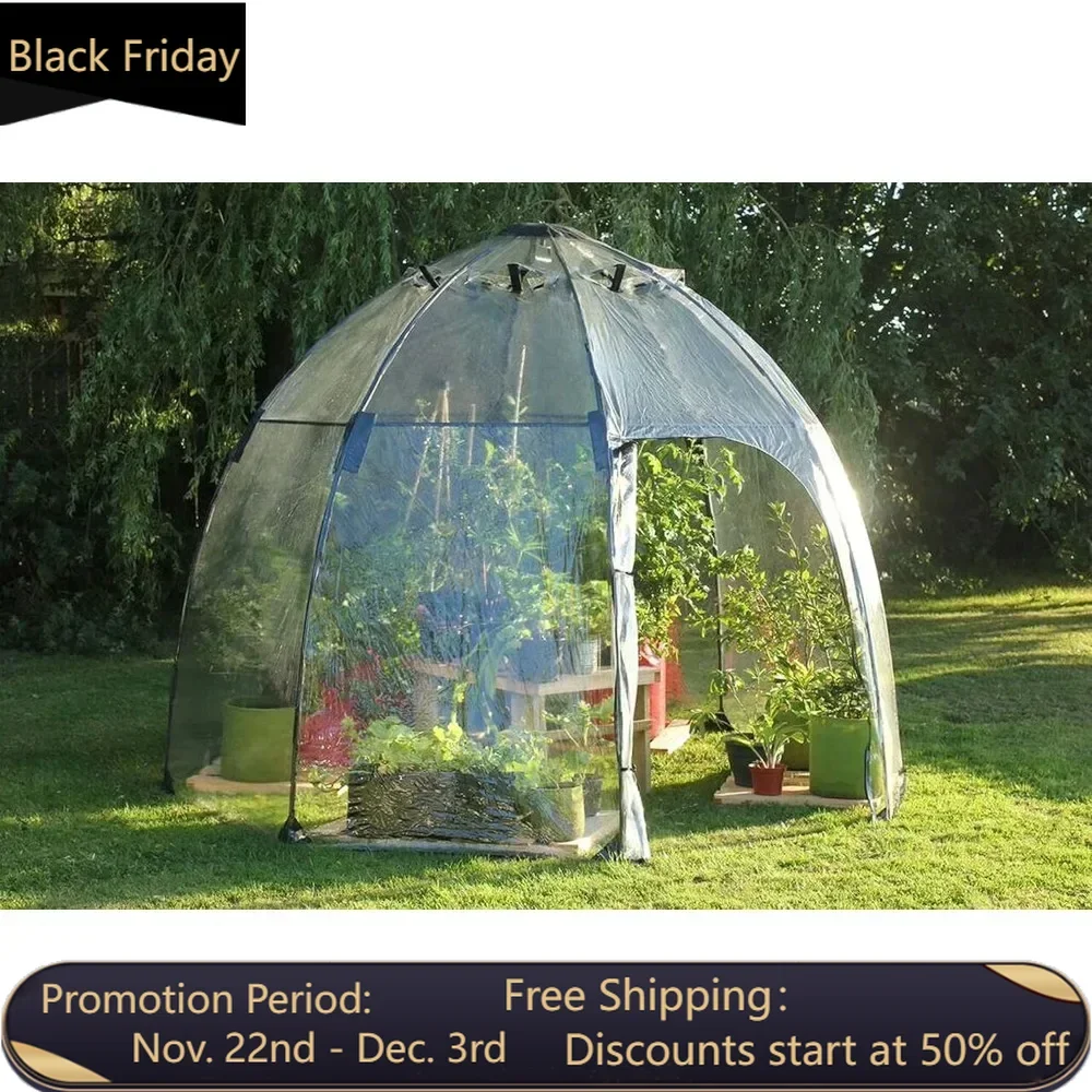 Haxnicks Garden Sunbubble Portable Outdoor Greenhouse, Garden Bed Cover, & Igloo, Large