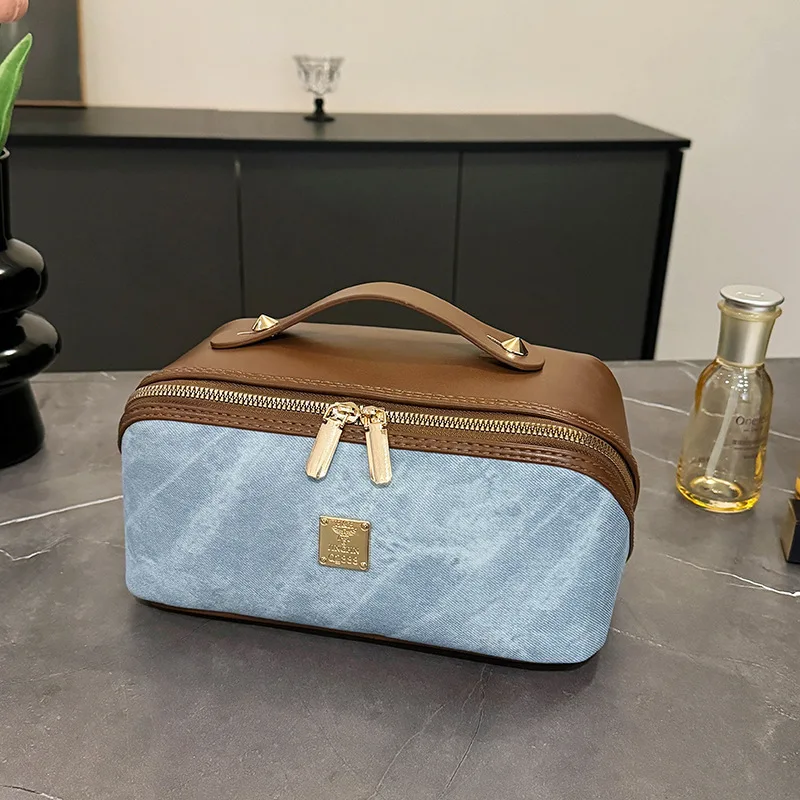 

Women Cosmeticbag Toiletry Wash Makeup Storage Pouch Beautician Folding Makeup Bag Luxury Lady Box Organizer Bag For Travel Zip