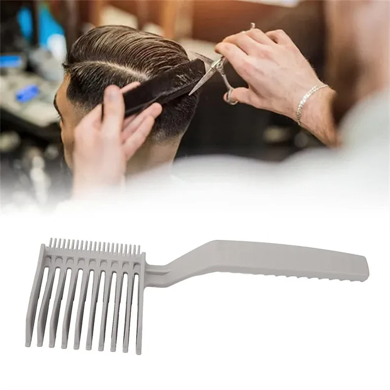 100Pcs Men's Hair Comb Gradient Oil Caliper Comb Long Handle Clipper Hair Comb Styling Comb