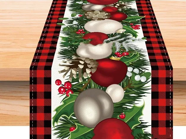 احتفالات عيد الميلاد الأبيض عيد الميلاد الجدول العلم عطلة محور خمر النسيج الألوان الزاهية لهجة ساحرة #3