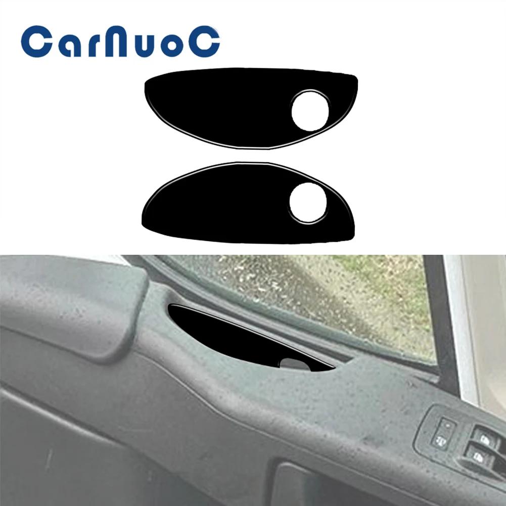 

Car Piano Black Stickers Door Storage Box Panel Decorative Cover Trim For Dodge Ram Promaster 2014-2021 Interior Accessories