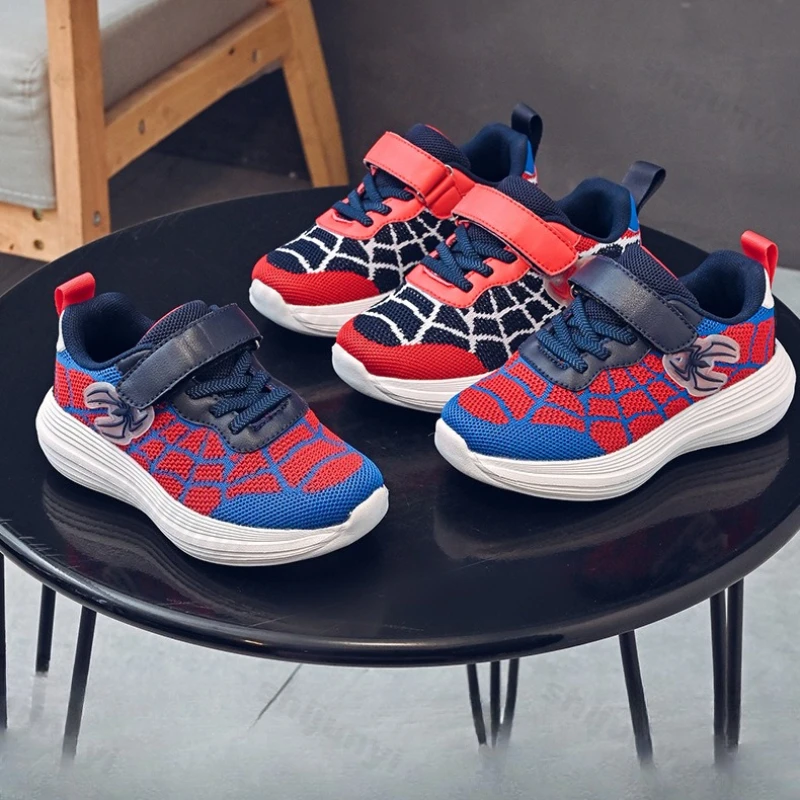 

Fashion Trend Casual Sports Shoes for Childrens 2025 Spring New Boys Cartoon Mesh Breathable Comfortable Low Top Chunky sneakers