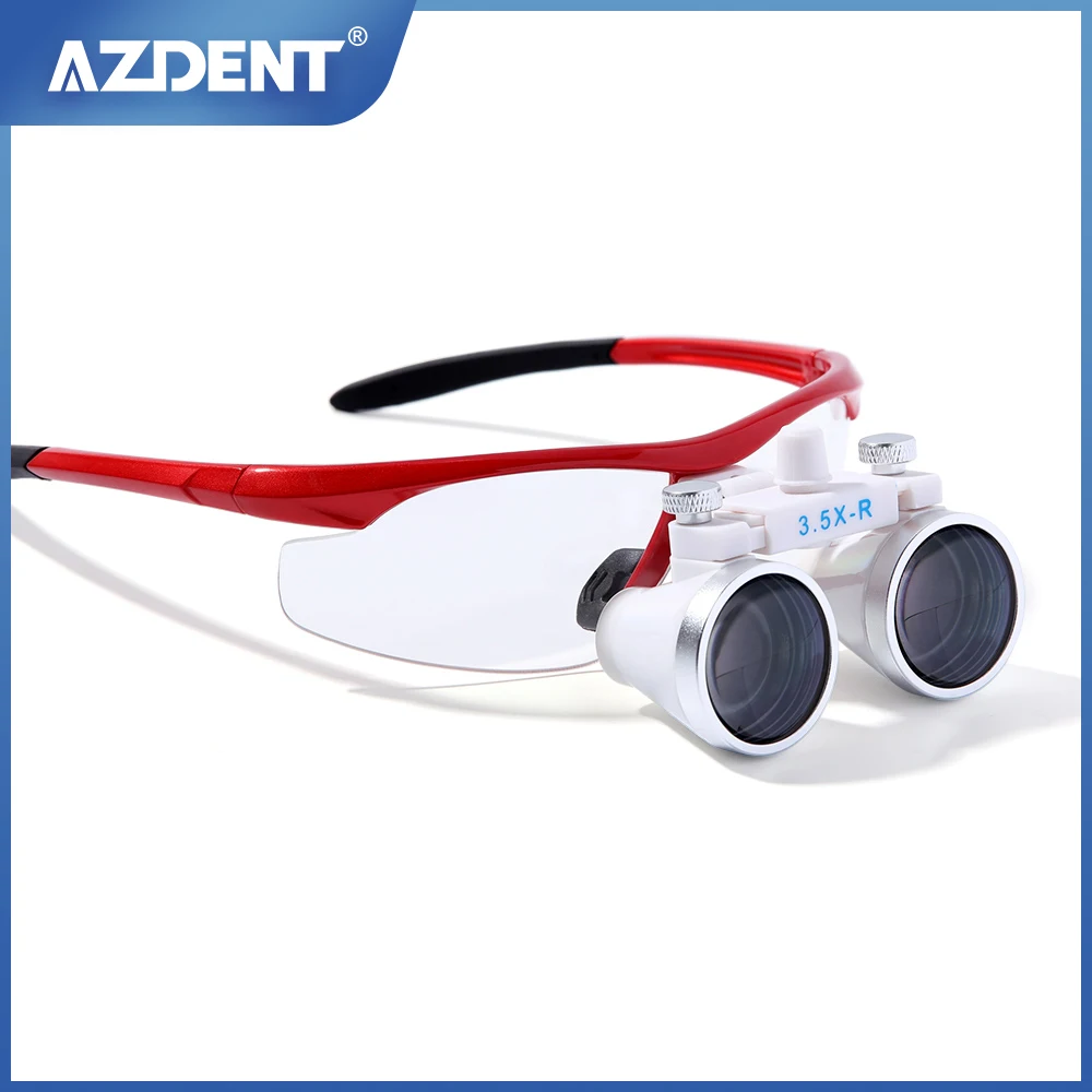 AZDENT Dental Surgical Loupes 3.5X Binocular Magnifying Glass Loupe Surgery Magnifier Medical Operation Loupe