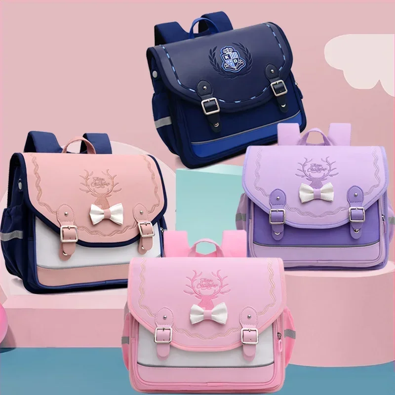 Zaino ortopedico per ragazze zaino impermeabile carino per borsa per libri a vibrazione per adolescenti studente grado 1-3 Mochilas Infantil School Bags