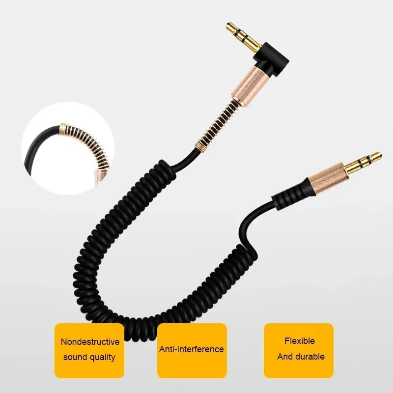 Jack da 3.5mm Jack Audio Cable Jack 3.5 Mm maschio a maschio Audio Aux Cable per Samsung Car Headphone Speaker Wire Line Aux Cord Speaker