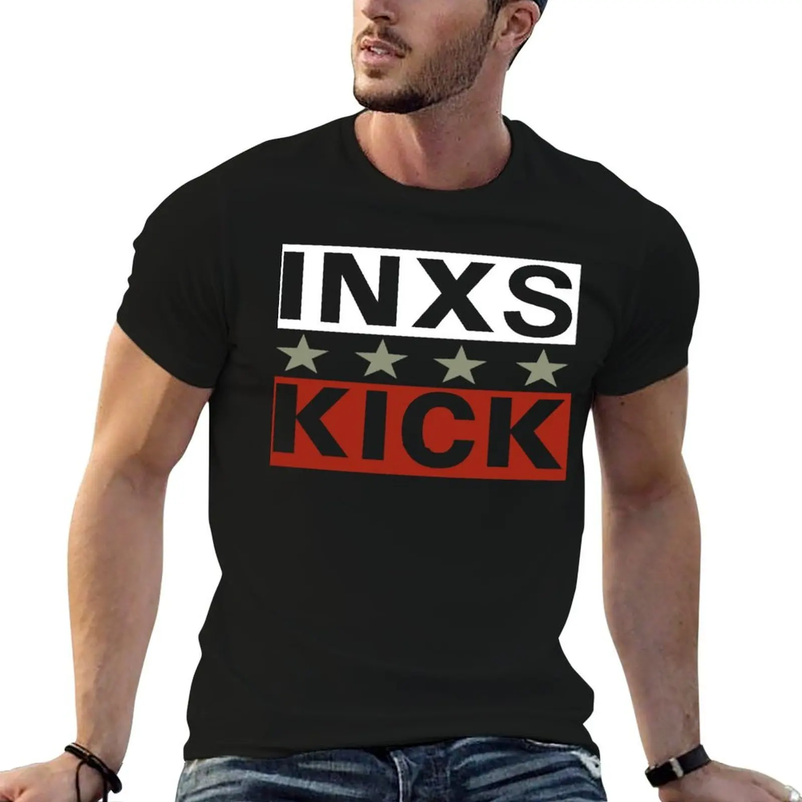 

INXS Kick 2 T-Shirt funny t shirts cotton t shirt for man T-Shirt