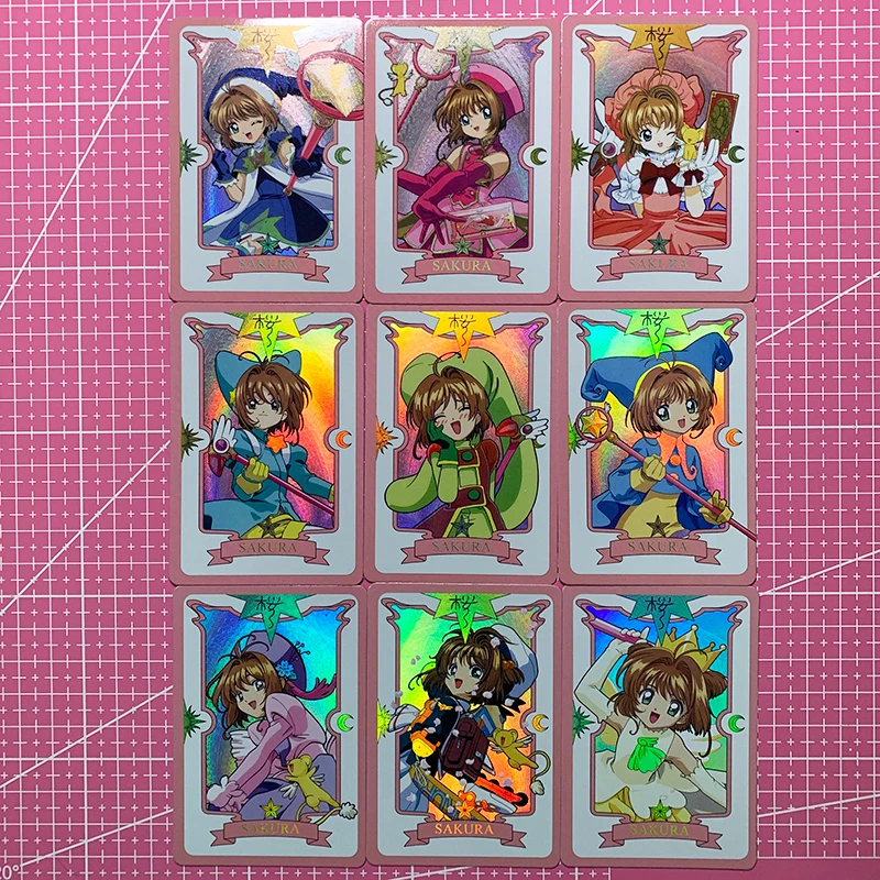 Cardcaptor Sakura Anime Characters KINOMOTO SAKURA LI SYAORAN DIY Homemade Collection Card Christmas Birthday Gift Game Toys