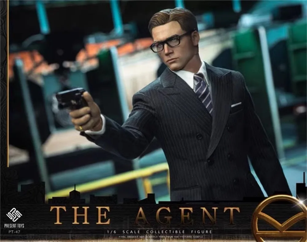 1/6 PRESENT PT-sp47 Male Doll Handsome Guy Agent King Full Set Moveable Action Figure Gift For Fans Collect