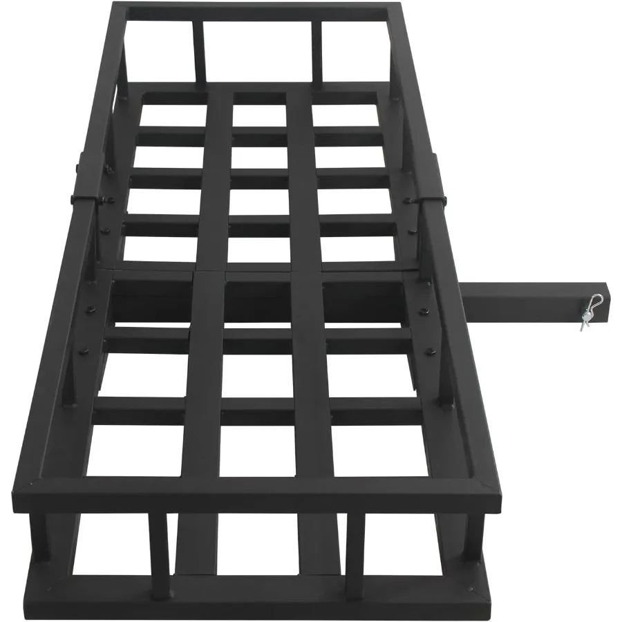 

Hitch Mount Cargo Carrier Basket Fits 2 Receiver 60'' x 22'' x 7'' Trailer Hitch Cargo Rack for Vehicle Car SUV Truck Outdoor A