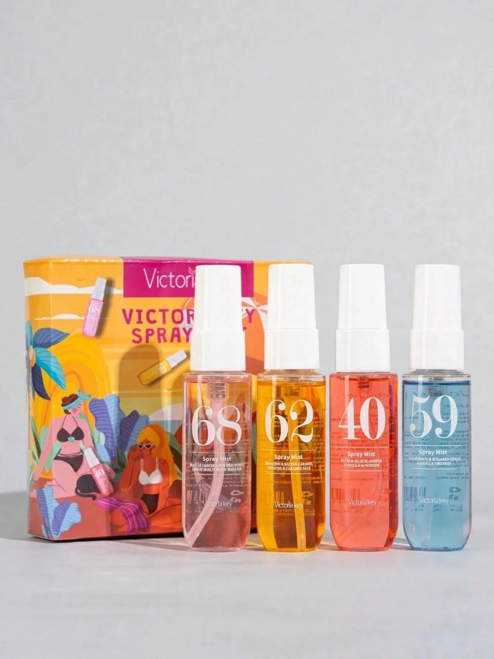 Limited Edition Brazilian Fragrance Spray Gift Set (4 Bottles X 40ml) - Janeiro Limited Edition Vanilla Coconut Scent. Multi-Lay