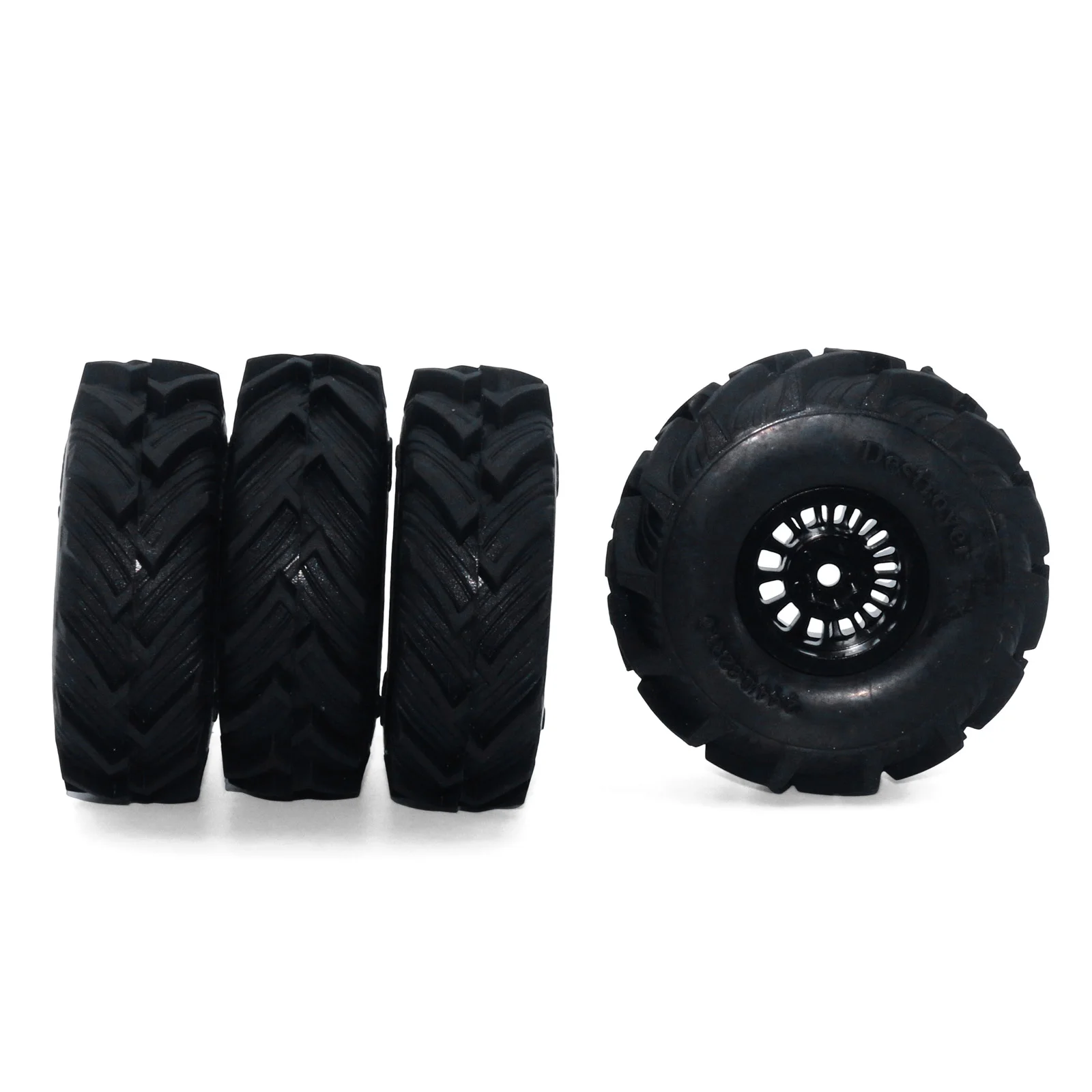 [Ruedas de Metal antiapagado] Trx4M Scx24 modificación especial llantas y neumáticos de 1,0 pulgadas juego de 4 piezas 1/18 accesorios de actualización de coche de escalada con Control remoto