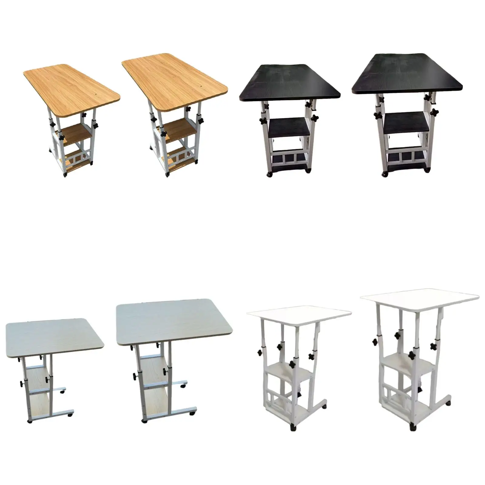 Bedside Table with Wheels Sturdy Practical for Living Room Dormitory Bedroom