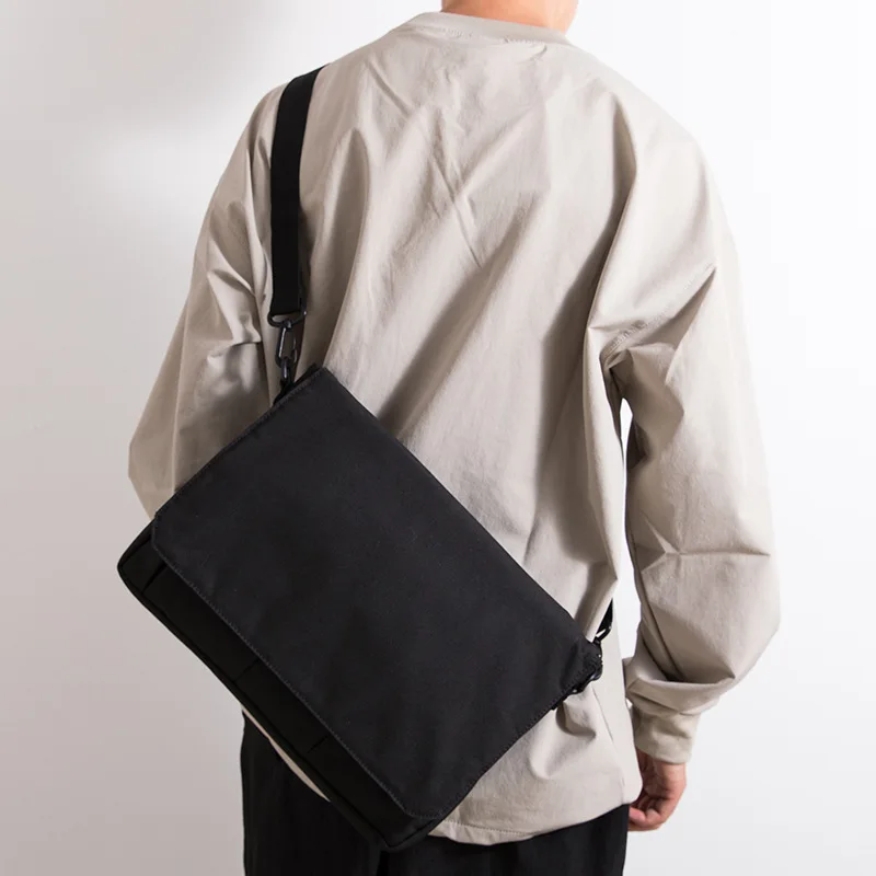 

Водонепроницаемая сумка-оксфорд на плечо, вместительная 12-дюймовая сумка для хранения компьютера Hugh, легкая и простая студенческая рабочая сумка