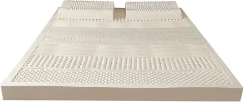 Colchón de látex 100% natural, compresión y sin deformación, ventilación de poros en forma de panal, colchón de látex suave y cómodo 100x20