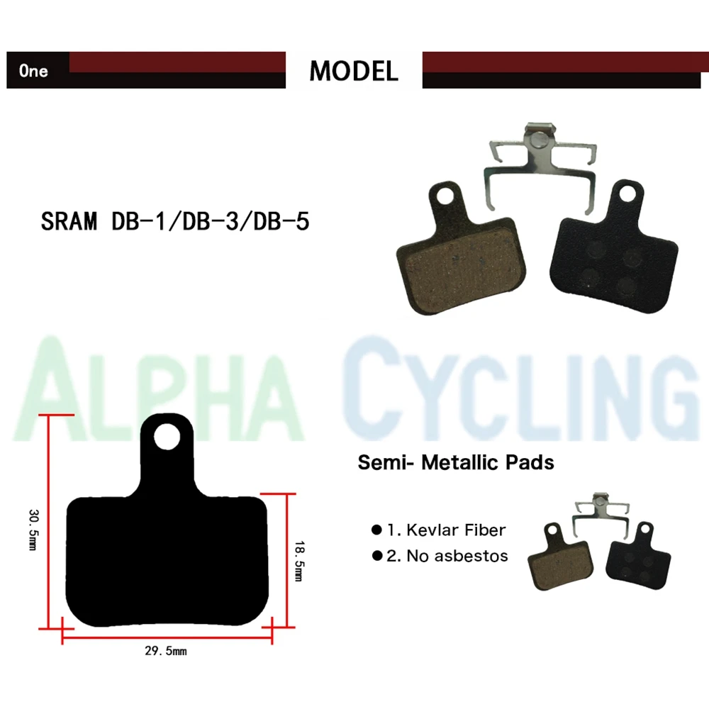 4 paires Sport EX, plaquettes de frein à disque de vélo pour AVID DB Elixir, SRAM LEVEL TL & T, Red Force ETap AXS F