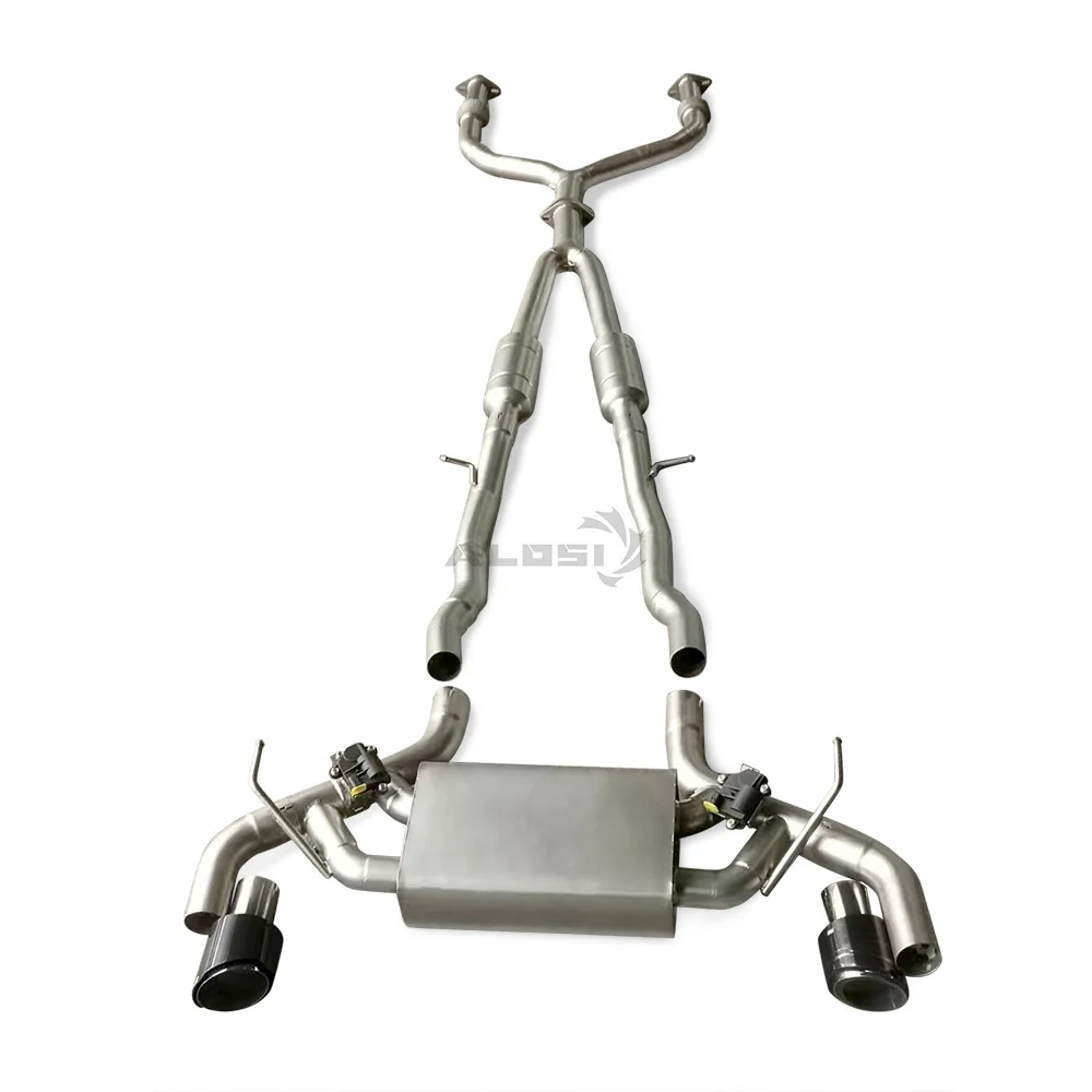 

Suitable for Infiniti Q60 3.0T 2017-2024 Muffler with Controller Stainless Steel Cat Back Exhaust