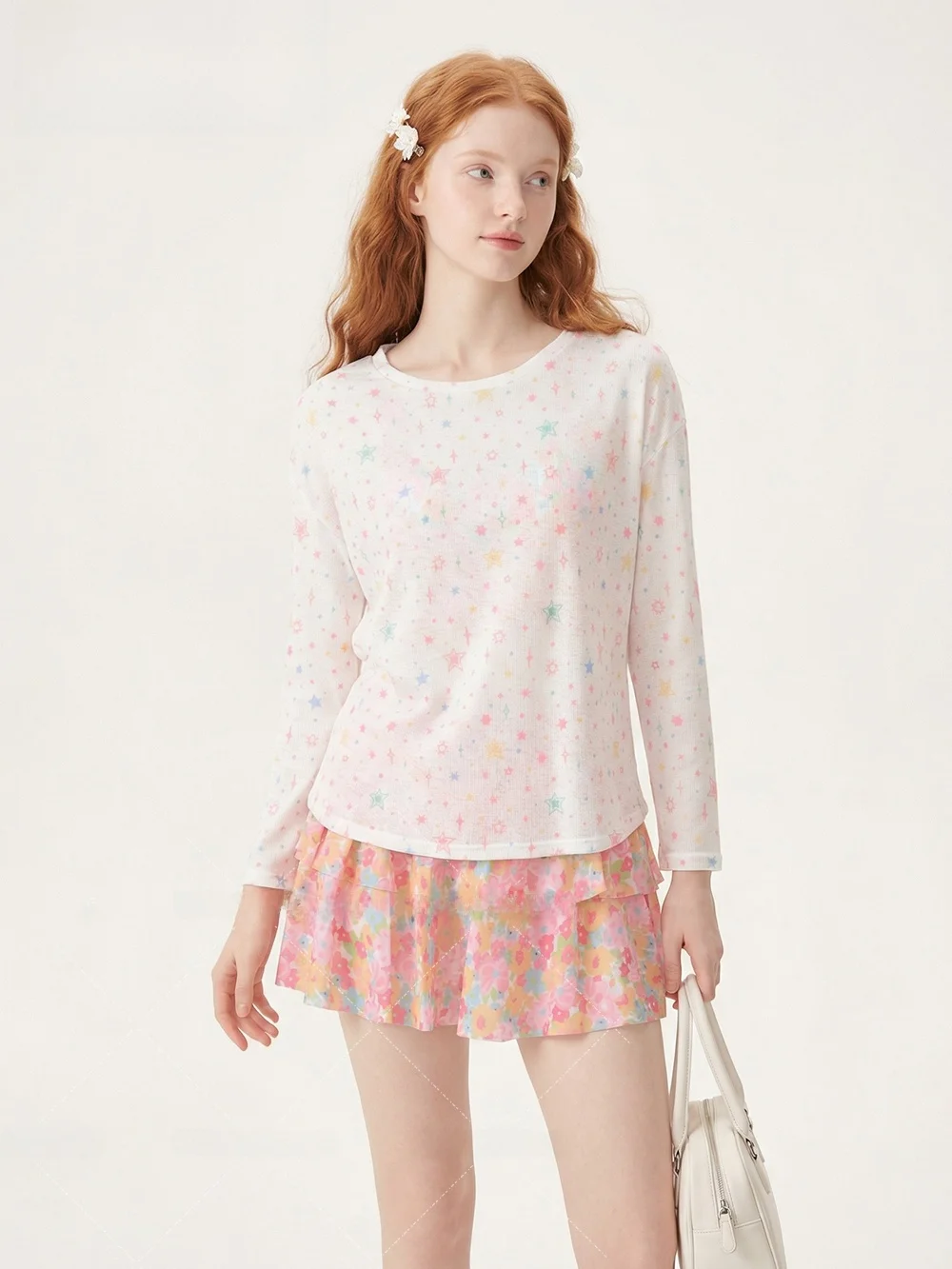 

Stunning Two-Piece Women's Swimsuit Thermal Bath Belly Covering Slimming plus Size Girl Meat Covering Hot Spring Swimsuit