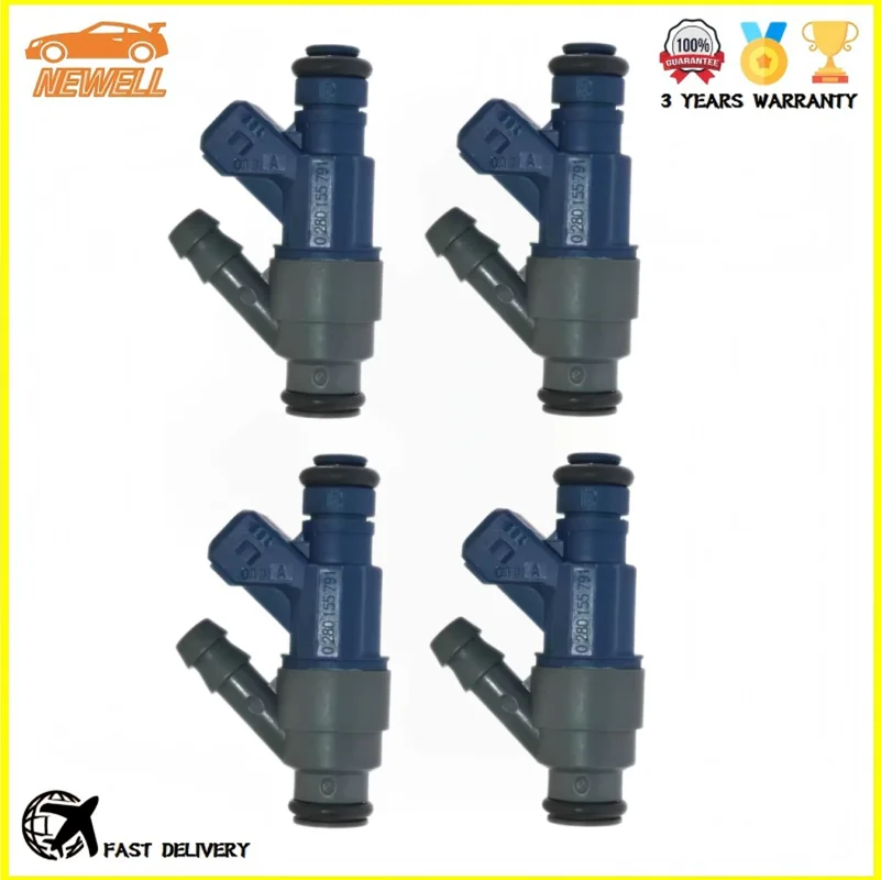 

4pcs 0280155791 06A906031C Fuel injector For VW Golf Jetta Beetle 2.0L 1998 2001 0 280 155 791