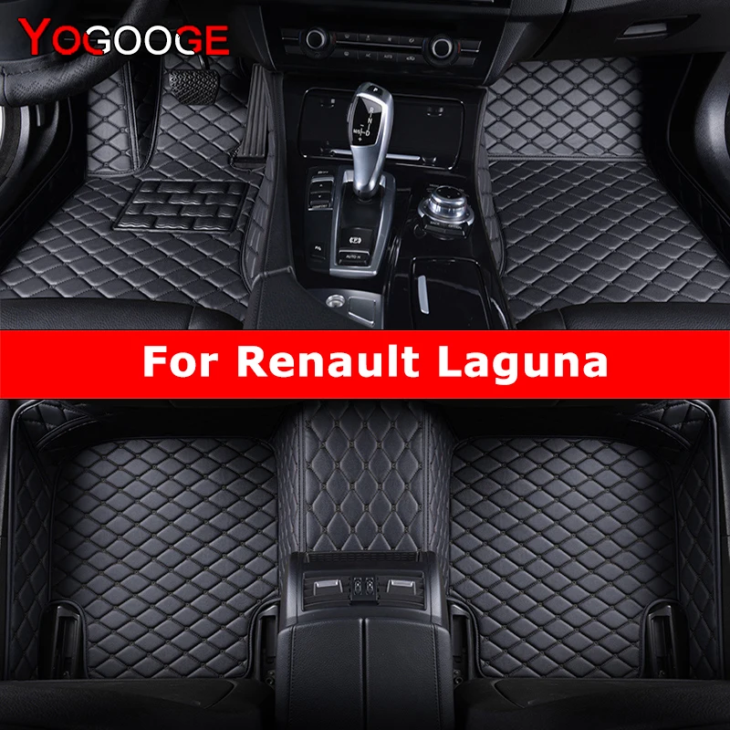 

YOGOOGE Custom Car Floor Mats For Renault Laguna Hatchback Auto Carpets Foot Coche Accessorie