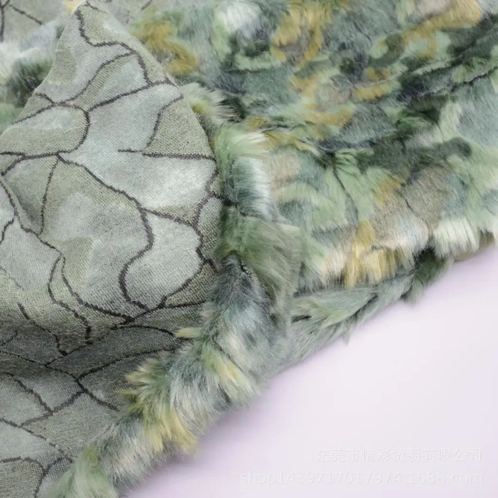 1yard High-grade Jacquard Soft fox fur,colorful felt cloth,Plush carpet mats fabric,DIY handmade faux fur fabric