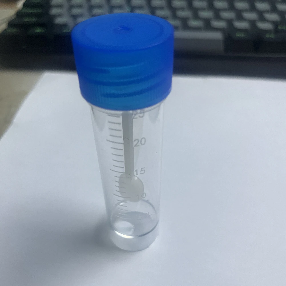 

50 Pcs Sampling Cup Sample Cups Samples Specimen Container with Lid Medical Urine Testing Bottle Laboratory Pee Sterile