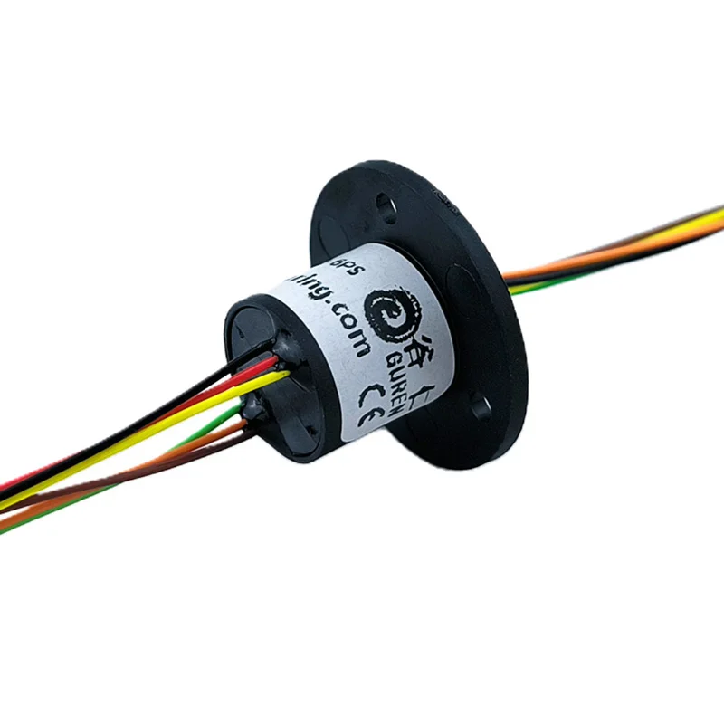 WX12-6 small cap type slip ring  OD 22mm 6-way circuit 2A current electric rotary slip ring Induction cooker miniature slip ring