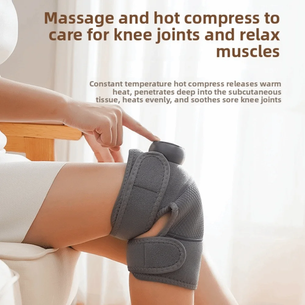 

New Pain Relief Knee Massager 5 Heating Mode Muscle Relaxation Heated Knee Guards USB Recharging Knee Bandage Home Use