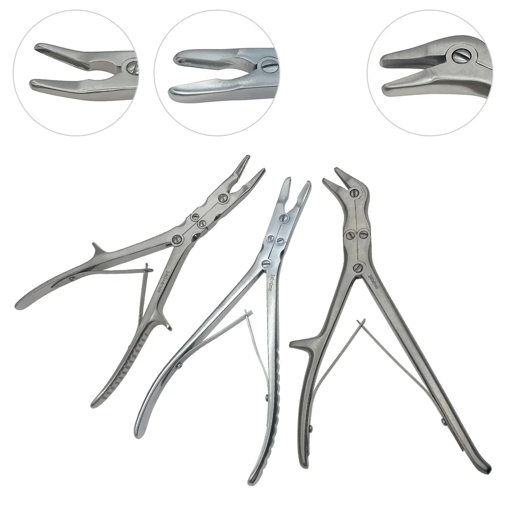 Orthopedic Bone Forceps Double Joint Bone Rongeurs 180mm/240mm Orthopedics Instruments