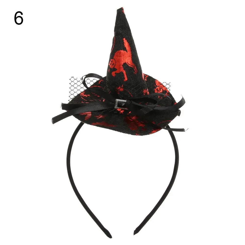 

Costume Cosplay Festival Skull Headband Pumpkin Witch Hat Party Hairband Decor Headwear Halloween Headband Performance Props